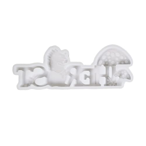 Silikonformen Gießformen Halloween Thanksgiving Silikon Buchstaben Gießform für DIY Kerzen Buchstaben Gießform Kerzenhalter (Silber #2,One Size) von AYOrpeg
