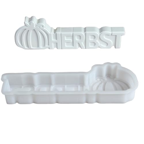 Silikonformen Gießformen Halloween Thanksgiving Silikon Buchstaben Gießform für DIY Kerzen Buchstaben Gießform Kerzenhalter (Silber #3,One Size) von AYOrpeg