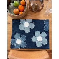 Platzsets Mit Blumen/Denim | 4Er-Set von AYPEworks