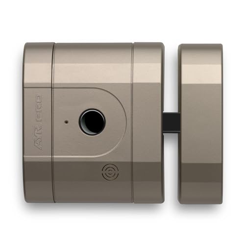 int_LOCK PRO Unsichtbares elektronisches Hochsicherheitsschloss mit mattem Nickel-Finish. von AYR