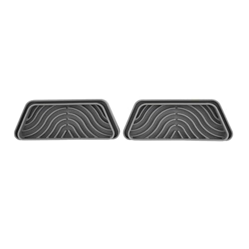 2Pcs Trapezoidal Silicone Refrigerator Water Drip Tray Catcher Grey Compatible Appliance Accessories wanglan von AYRTEGI