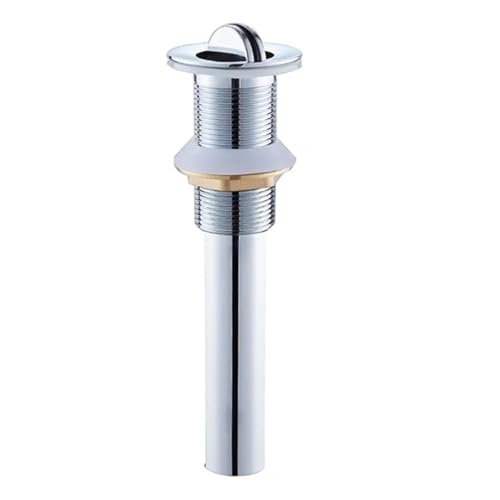 AYRTEGI VNJUGF Becken Pop-Up-Ablaufgarnitur Chrom Neue Flaschenfalle Edelstahl Runder Siphon P-Trap-Kit Badezimmer Waschtisch Waschbecken Rohrabfall Zubehör wanglan(A-1) von AYRTEGI