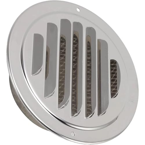 Exhaust Vent, Ventilation Cover Weatherproof Easy To Install Round Barb Design 304 Stainless Steel For Kitchen Range Hood 100mm wanglan von AYRTEGI