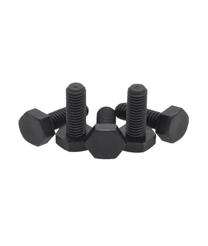 VNJUGF 1–10 Stück M6 M8 M10 M12, schwarze Nylon-Sechskantschraube, Kunststoff-Sechskantschraube, isolierte Kunststoffschraube wanglan(5pcs,M10x40) von AYRTEGI