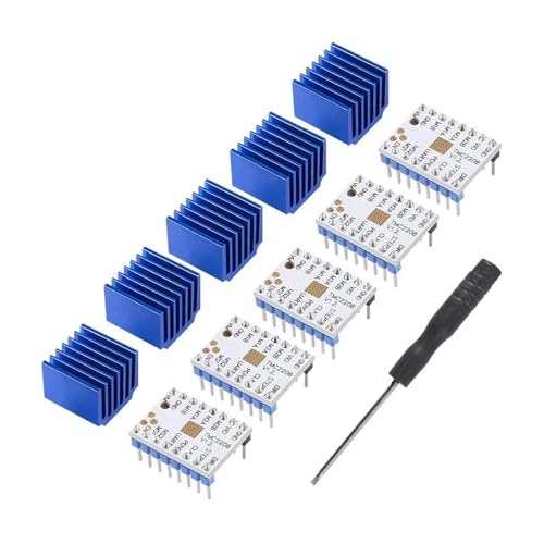 VNJUGF 1–5 Stück TMC2208 3D-Drucker-Schrittmotortreiber, TMC2208 V1.2-Schrittmotortreibermodul mit Kühlkörper-Schraubendreher 3D-Drucker wanglan(5pcs) von AYRTEGI
