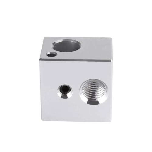 VNJUGF 1 V5 Heizblock Extruder Aluminium Silikonsocke Hülle Abdeckung 3D Druckerteile 16 * 16 * 12mm wanglan(1pc Silver block) von AYRTEGI