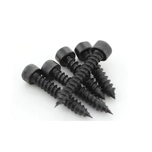 VNJUGF 10–50 Stück DIN912 M1.7 M2 M2.6 M3 M3.5 M4 M5 Kohlenstoffstahl, schwarze Innensechskantkappe, Gewindebohrer, Schrauben for Möbel und Lautsprecher wanglan(25MM_M3.5 20PCS) von AYRTEGI