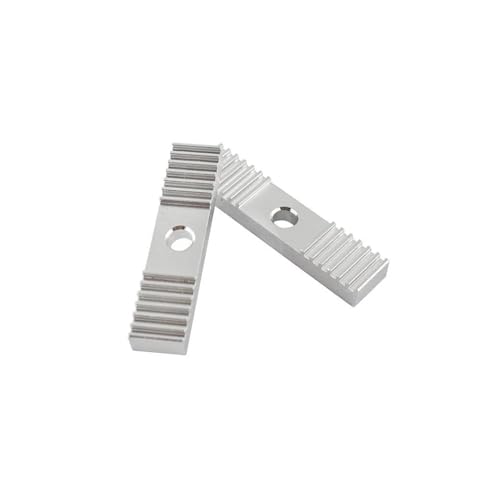 VNJUGF 2 stücke Aluminium Legierung Zahn Pitch 2mm Aluminium Blatt GT2 Zahnriemen Befestigung Stück Klemme Befestigt Clip 9 * 40mm wanglan von AYRTEGI
