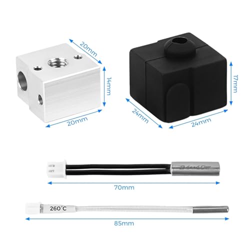 VNJUGF 3 V3 24V40W Hotend-Düse Wärme-brechen Heizung Block Thermistor 1,75mm 3D Drucker Teile 3 V3 wanglan(Update Hotend Kit) von AYRTEGI