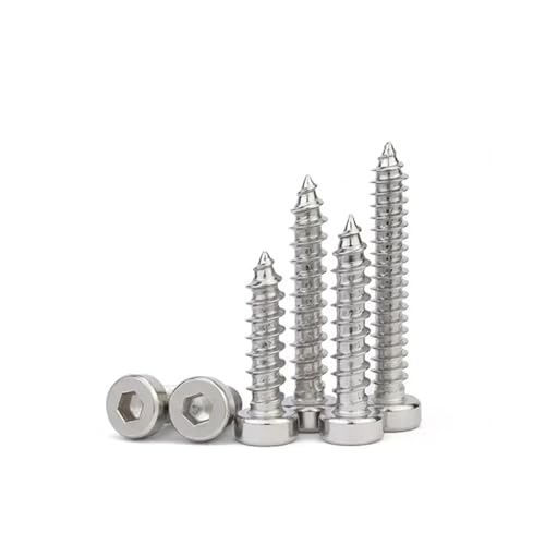 VNJUGF 304 Edelstahl Cup Kopf Kopf Sechskant Blechschraube M1.7 M2 M2.3 M2.5 M3 M3.5 M4 M5 M6 M8 wanglan(5mm,M2.3mm-50pcs) von AYRTEGI