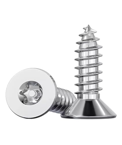 VNJUGF 304 Edelstahl Flachsenkkopf Selbstschneidende Schraube Sicherheitsschraube wanglan(12mm,M4 (20Pcs)) von AYRTEGI