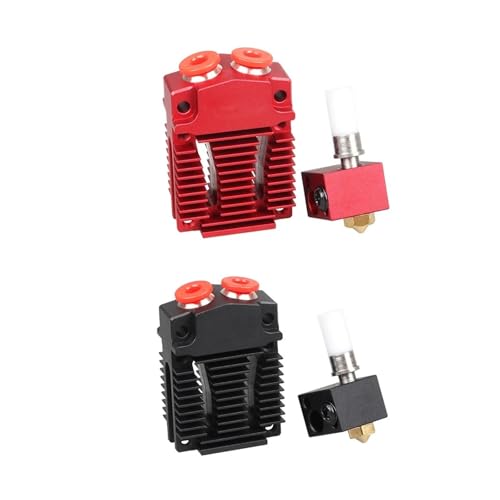 VNJUGF 3D-Drucker 2-in-1-Out-Schalter Farbextruderteile XCR3D 2IN1-S1 Hotend J-Kopf 12 V/24 V 1,75 mm Filamentkühlung wanglan(Black Kit B,24V) von AYRTEGI