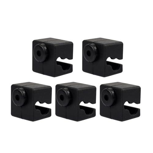 VNJUGF 3D-Drucker Extruder Hotend Silikonsocke Heizblockgehäuse Silikonabdeckung Original I3 V5 Beheizte Blöcke wanglan(Black) von AYRTEGI