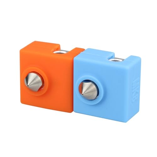 VNJUGF 3D-Drucker MK9 Schutzhülle aus Silikon, Socke, Heizblock for CR-10, 10S, S4, S5, A8, MK7/MK8/MK9 Hotend wanglan(Blu,3PCS) von AYRTEGI