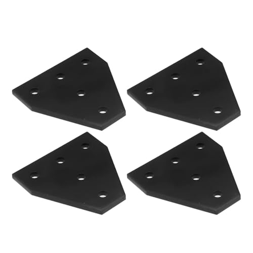 VNJUGF 5 loch Bord Platte Ecke Winkel Halterung Verbindung Streifen 90 Grad 2020 Aluminium Profil 3d Drucker Teile wanglan(T With screws,2pcs) von AYRTEGI