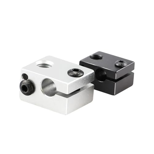 VNJUGF Aluminium V6 Wärme Block J-kopf Extruder 3D Drucker Teile Heizung Zubehör 20 * 16 * 12 Mm wanglan(Silver) von AYRTEGI