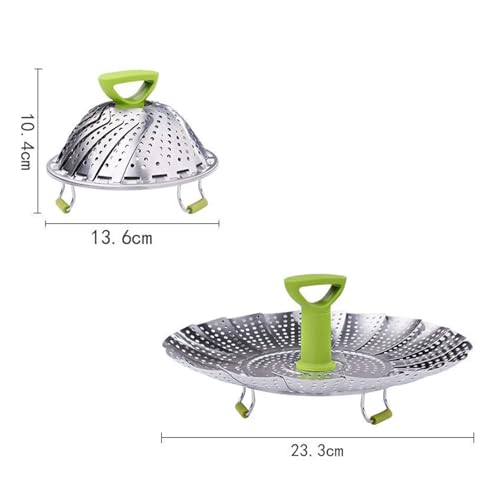 VNJUGF Edelstahl Dampfer Versenkbare Klapp Lotus Rack Home Küche Kochen Geschirr Gadgets wanglan VNJUGF Edelstahl Dampfer Versenkbare Klapp Lotus Rack Home Küche Kochen Geschirr Gadgets wanglan von AYRTEGI