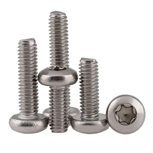 VNJUGF Halbrundkopf-Sicherheitsschrauben 304 A2 Edelstahlschraube M2 M2.5 M3 M4 wanglan(20pcs,M2.5x12) von AYRTEGI
