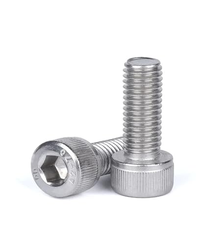 VNJUGF M1.4 M1.6 M2 304 Edelstahl Innensechskantschraube Becherkopfschraube Bolzen Becherkopf Sechskant wanglan(50pcs,M2x28) von AYRTEGI