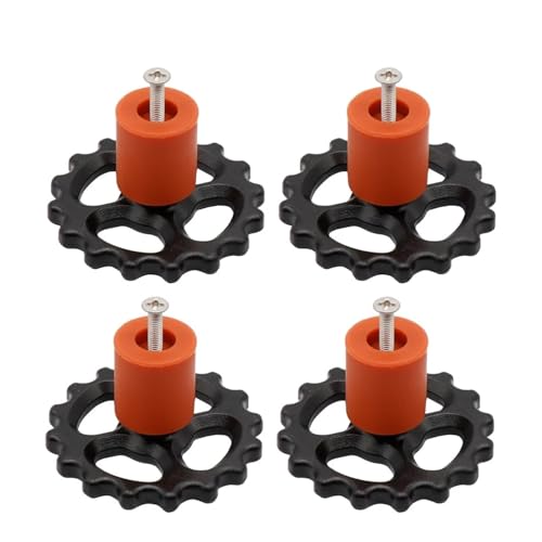 VNJUGF M3 Hot Bed Leveling Kit M3 Kunststoffmutter Edelstahl Silikonfedern Schraube Heizbett-Kits DIY 3D-Druckerteile wanglan(Brown Kit 18mm) von AYRTEGI