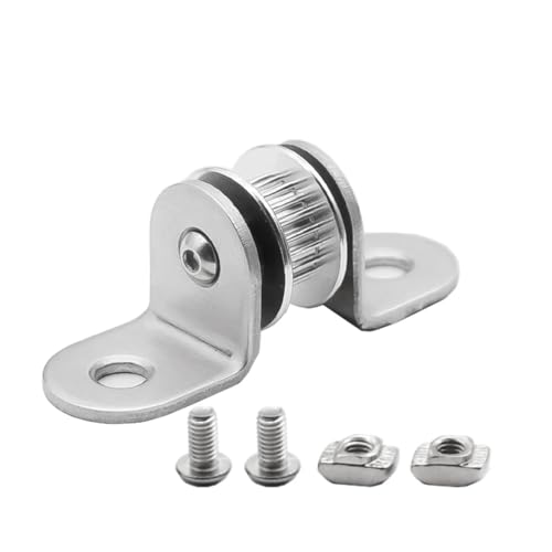 VNJUGF Riemenscheiben Halterung Aluminium Flache Ldler Angetrieben Rad 20T 2GT 6MM Zahnriemen Lager Gehäuse I3 Teile wanglan(2pcs) von AYRTEGI