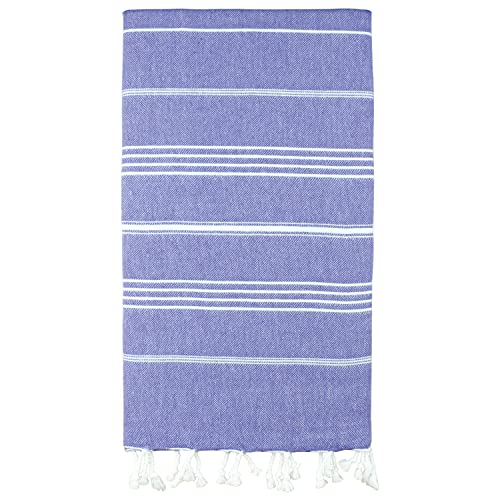 AYSIBOO Strandtuch aus 100% Baumwolle 180 x 95 cm I tradionelles Hamamtuch I Saunatuch I Ideal f?r Sauna Strand Fitness Yoga Sport Hamam I Pestemal Fouta Towel - lila von AYSIBOO