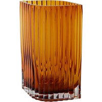 AYTM - Folium Vase, L 18 cm, H 25 cm, amber von AYTM