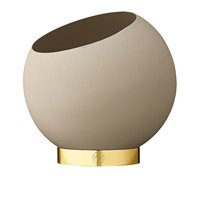 AYTM - Globe Blumentopf, Ø 17 x H 15,4 cm, taupe von AYTM