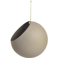 AYTM - Globe Hängeblumentopf, Ø 21 cm, taupe von AYTM