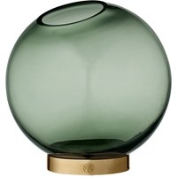 AYTM - Globe Vase medium, Ø 17 x H 17 cm, forest / gold von AYTM
