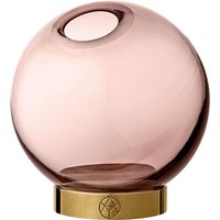 AYTM - Globe Vase mini, Ø 10 x H 10 cm, rose / gold von AYTM