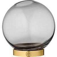 AYTM - Globe Vase mini, Ø 10 x H 10 cm, schwarz / gold von AYTM