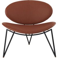 AYTM - Semper Lounge Chair, schwarz / cognac von AYTM