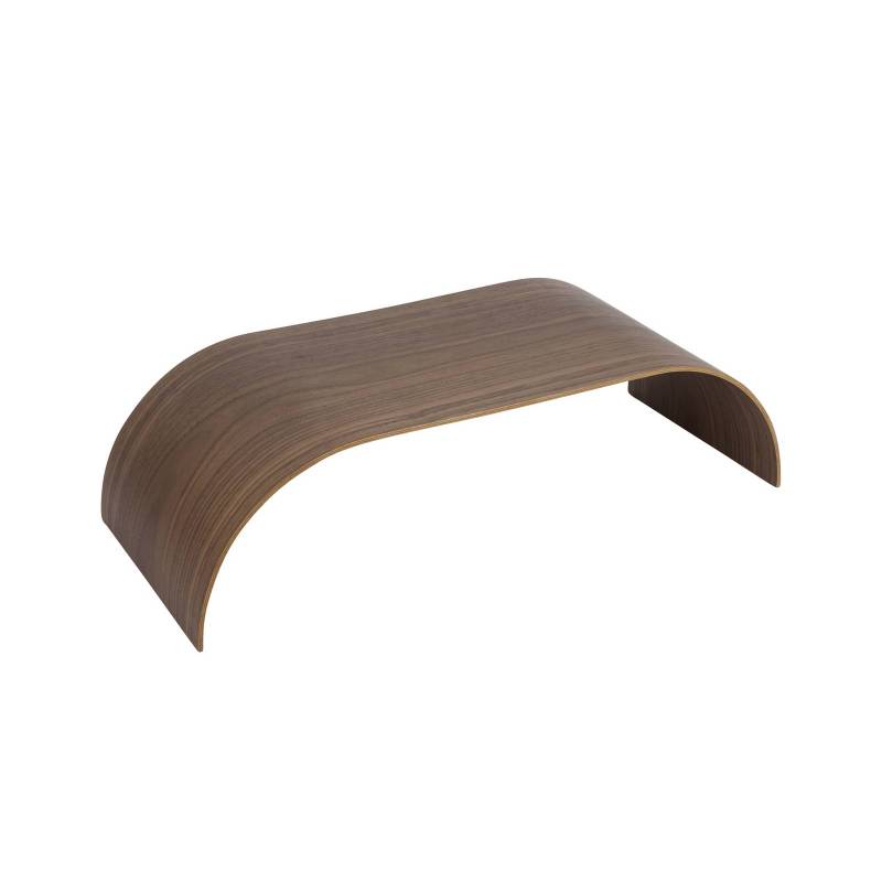 AYTM Tablett Curva, walnussfarben, 62 x 25 x 16 cm, Holz von AYTM