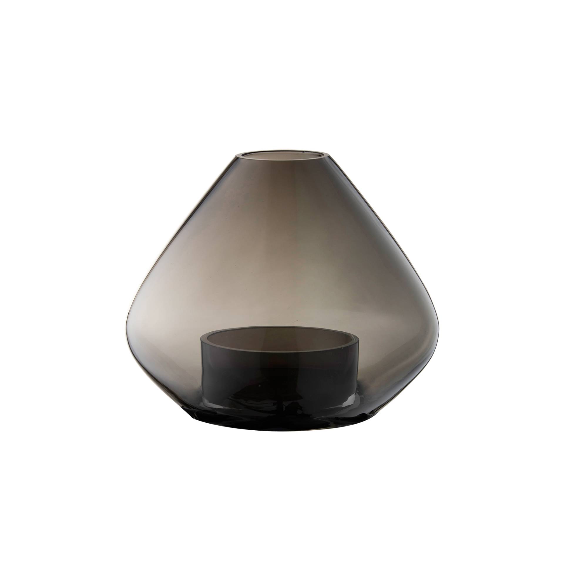 AYTM - Uno Windlicht/Vase Ø 14,5cm - schwarz/H 11,5cm x Ø 14,5cm von AYTM