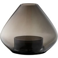 AYTM - Uno Windlicht und Vase Ø 25,9 x H 21 cm, schwarz von AYTM