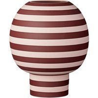 AYTM - Varia Sculptural Vase, Ø 18 x H 21 cm, rose / bordeaux von AYTM