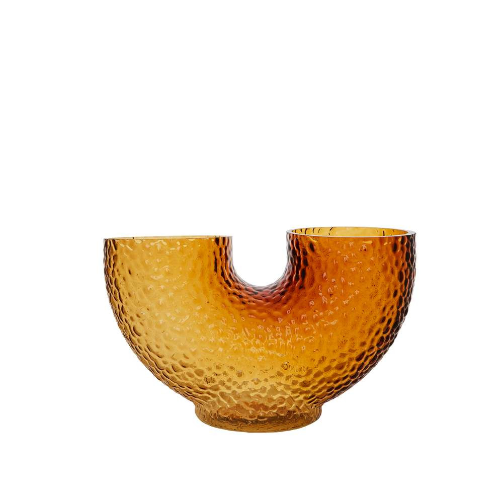 AYTM - Arura Low Glass Vase Amber von AYTM