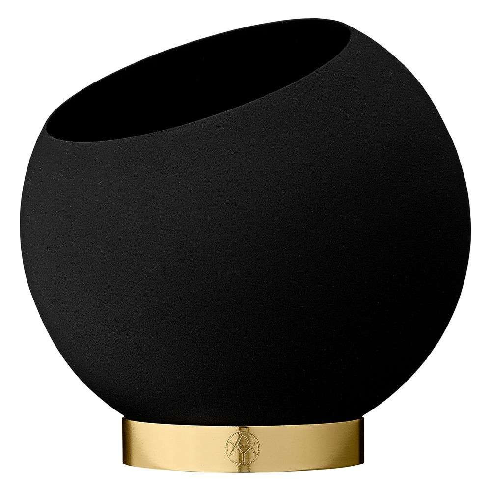 AYTM - Globe Flower Pot Ø17 Black von AYTM