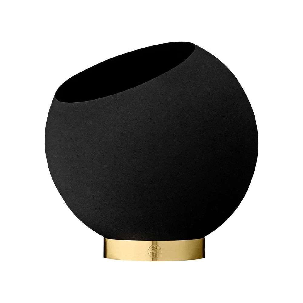 AYTM - Globe Flower Pot Ø21 Black von AYTM