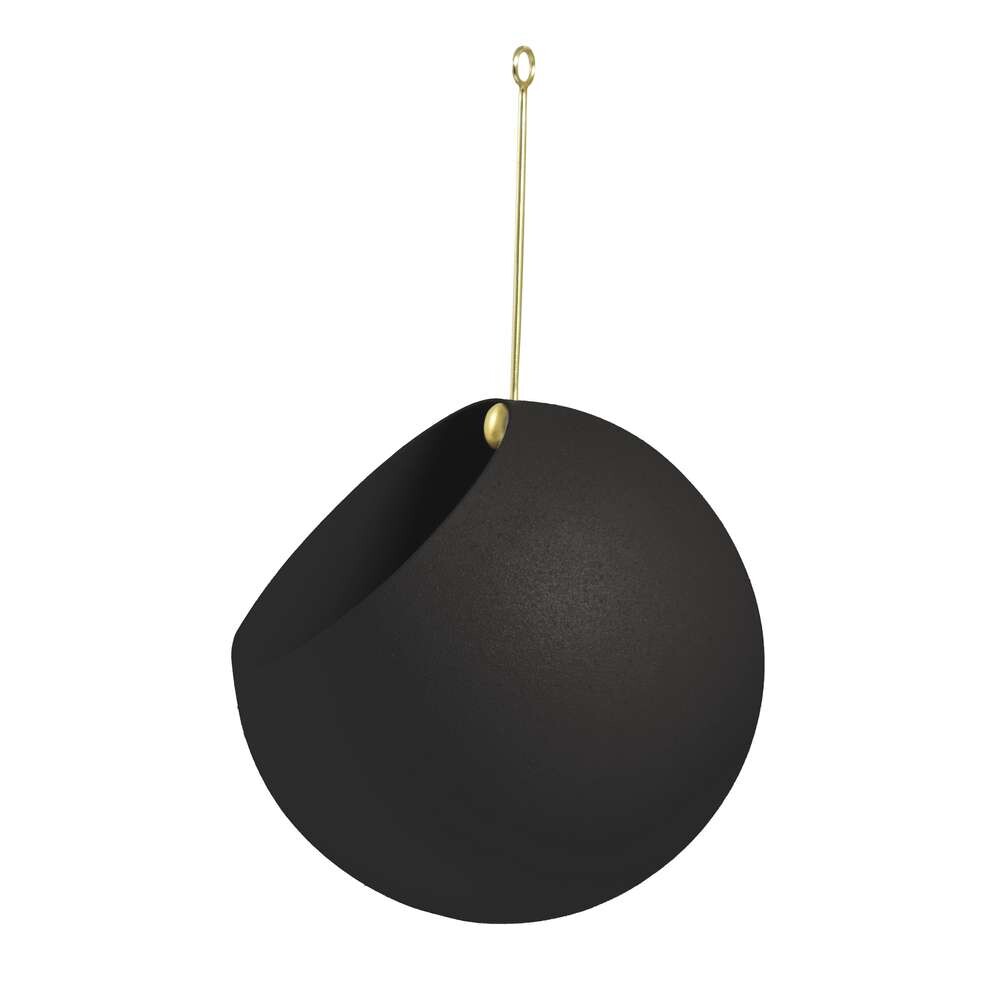 AYTM - Globe Hanging Flowerpot Ø17 Black von AYTM