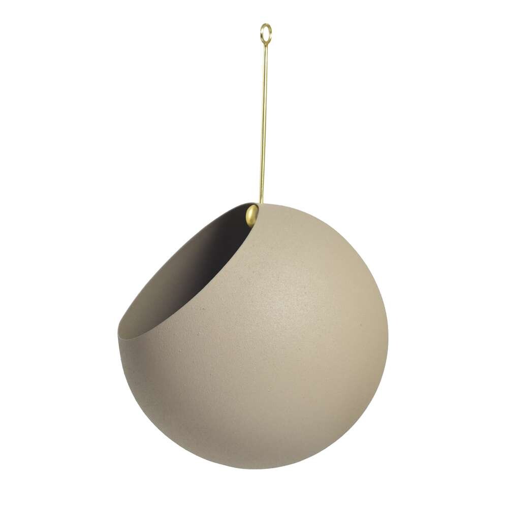 AYTM - Globe Hanging Flowerpot Ø17 Taupe von AYTM