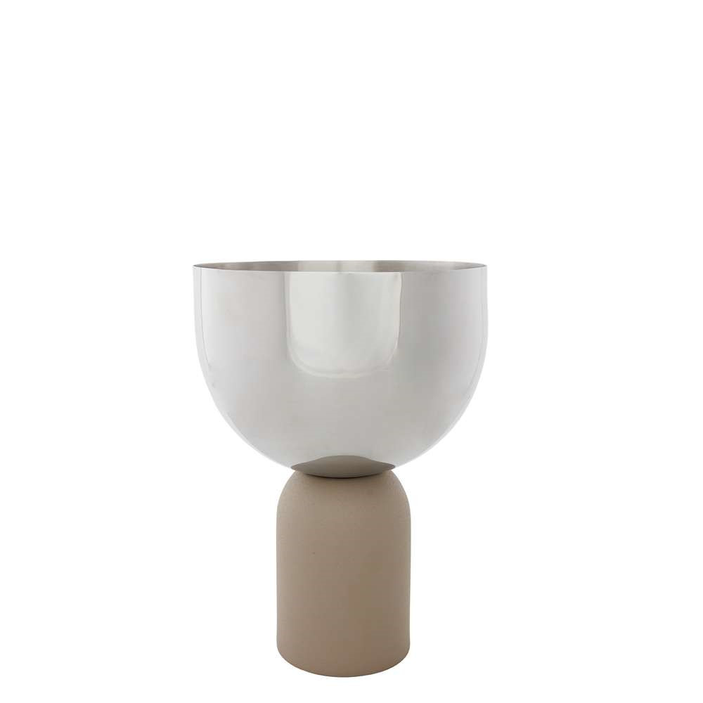 AYTM - Torus Flowerpot Ø17 Silver/Taupe von AYTM