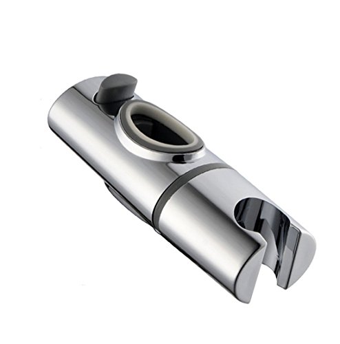 Duschkopfhalterung, Ersatz-Handbrausehalterung, speziell für ovale Schieberegler, höhenverstellbarer Sprühhalter auf Schiene, ABS-Chrom (30 x 17 mm) (Größe: 30 x 15 mm) von AYULYA
