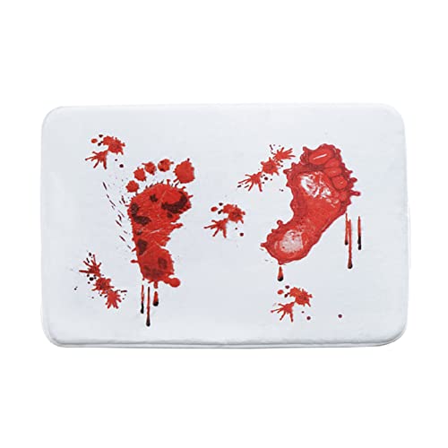 Badematte, blutige Fußabdrücke, gruselige Blutmatte mit roten Fußabdrücken, Horrorblut Halloween-Badematte, Blutfarbwechselmatte, Halloween-Bluteingangsmatte für Badezimmer Badematte, blutige Fußabdrücke, gruselige Blutmatte mit roten Fußabdrücken, Horrorblut Halloween-Badematte, Blutfarbwechselmatte, Halloween-Bluteingangsmatte für Badezimmer von AYUMN