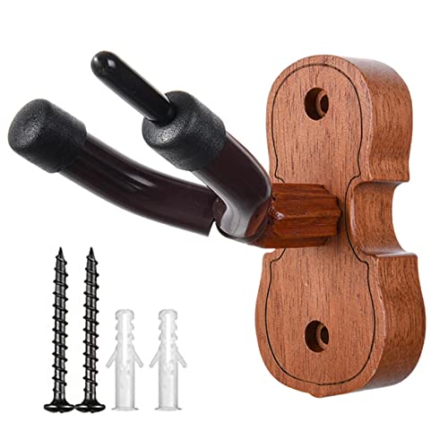 Holz Gitarrenhaken Wand Violine Wandaufhänger Gitarre Aufhänger 3 Pack Wandaufhänger Wandaufhänger Starke Gewichtsbelastung Gitarrenhalterung für Wand Passend für Cello, Viola, Ukulele, Violine von AYUMN