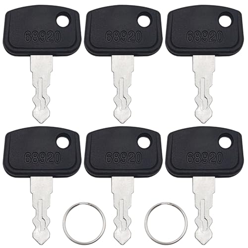 AYWFEY 6 Stück 68920 Zündschlüssel, PL501-68920 Zündschlüssel, kompatibel mit Mainstream-Marken RTV 500 900 B26 BX1860 BX2360 ZD321 ZD323, mit 2 Schlüsselringen AYWFEY 6 Stück 68920 Zündschlüssel, PL501-68920 Zündschlüssel, kompatibel mit Mainstream-Marken RTV 500 900 B26 BX1860 BX2360 ZD321 ZD323, mit 2 Schlüsselringen von AYWFEY