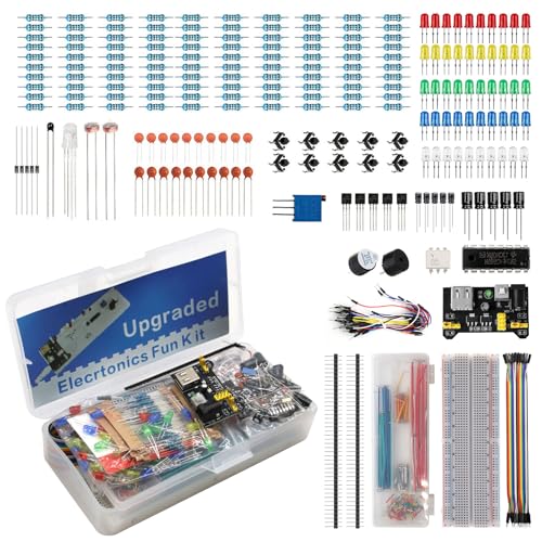 830 Loch Breadboard Steckplatine Starter Kit AYWHP Elektronische Komponenten Starter Kit mit 830 Loch Breadboard,LED,Potentiometer Leistungsmodul Widerstandskondensator kompatibel mit Arduino、R-Pi 830 Loch Breadboard Steckplatine Starter Kit AYWHP Elektronische Komponenten Starter Kit mit 830 Loch Breadboard,LED,Potentiometer Leistungsmodul Widerstandskondensator kompatibel mit Arduino、R-Pi von AYWHP
