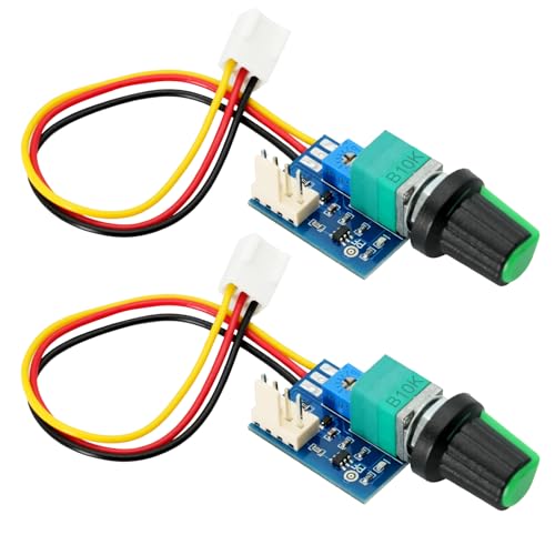 AYWHP 2 PCS PWM Fan Speed Controller,3 Pin Ports,DC 0-12V 4 Draht 4P PC CPU 4 Kanäle Lüfter Fan Speed Controller regler schalter PWM lüftersteuerung für PC Gehäuse von AYWHP