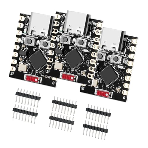 AYWHP ESP32-C3 Entwicklungsboard, WiFi und Bluetooth 5.0 ESP32 Entwicklungsboard mit RISC-V 32-Bit Single-Core Prozessor 160MHz 400KB SRAM und 4MB Flash kompatibel mit Arduino IDE（3 Stück） von AYWHP